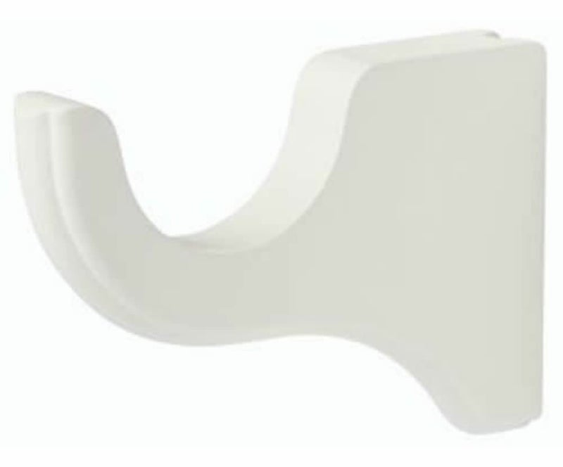 Kirsch Wood Trends Bracket 3 1/2" Return for 2" Pole White (1 each) - Image 1